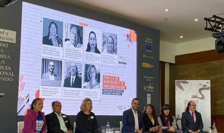Presentación del Comité de Seguimiento y Monitoreo de las recomendaciones de la CEV.